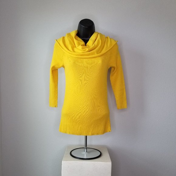 Moda International Ribbed Sweater Cowl Neck M - Picture 9 of 14